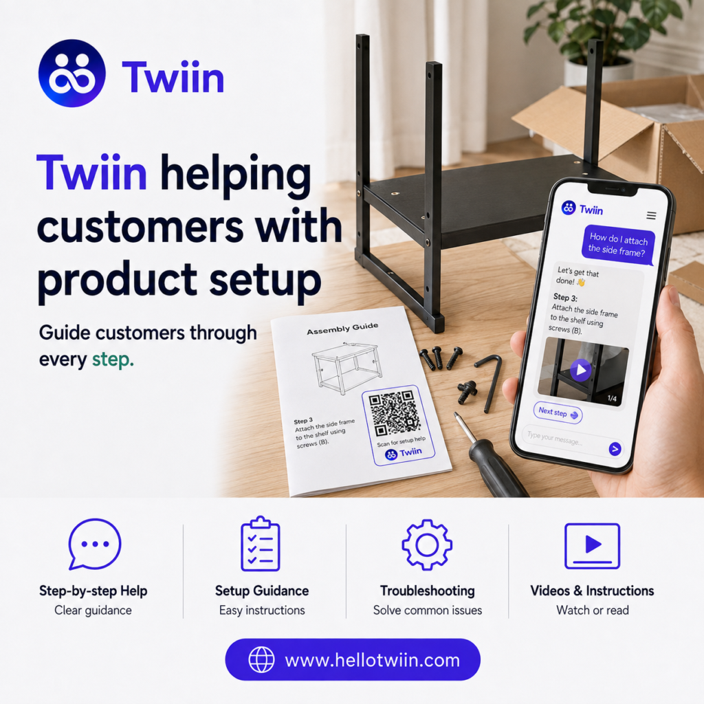 QR code connecting a product to its Twiin AI expert