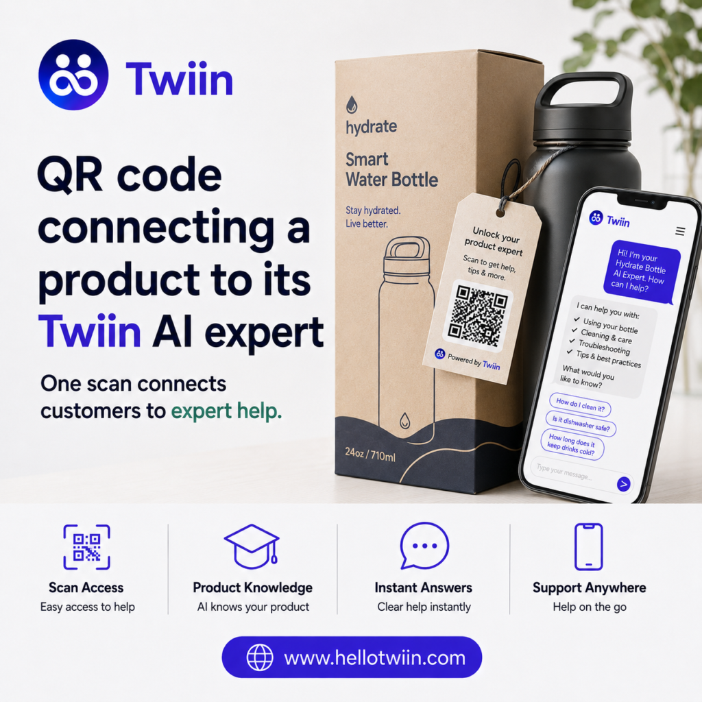 AI assistant explaining products and services