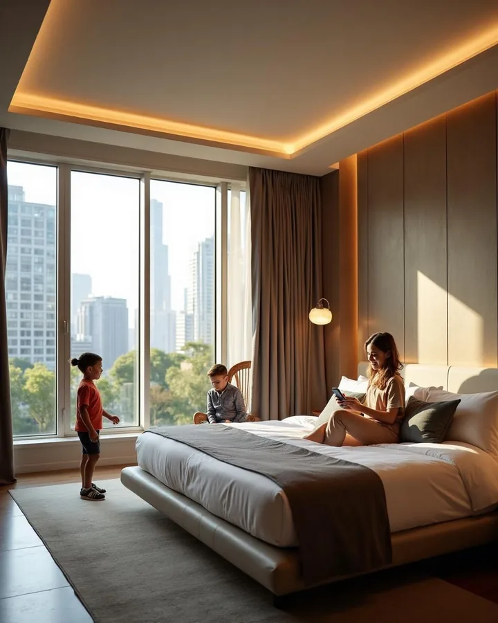 Modern hotel guest room